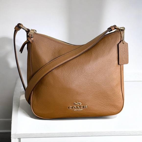Coach Handbags - Authentic Coach Ellie Tan Leather Shoulder Bag